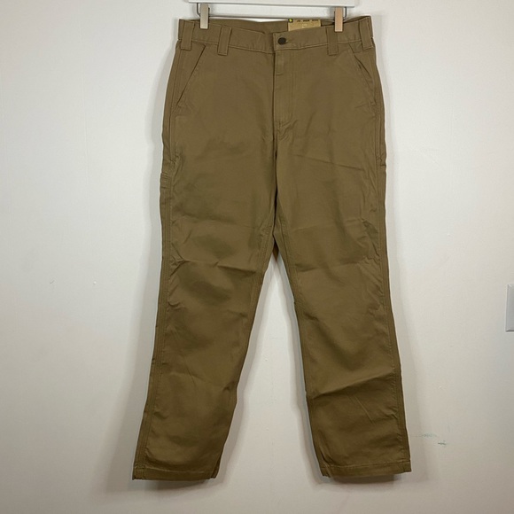 Carhartt Other - NWT CARHARTT Dark Tan Rugged Work Khaki Relaxed Fit. 100% cotton NEW WITH TAGS!